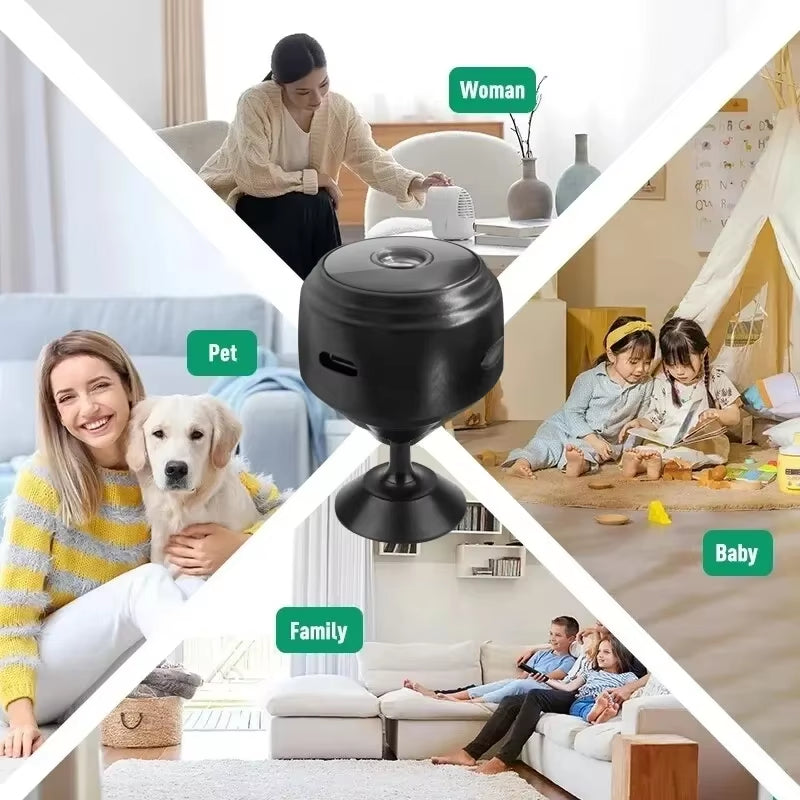 Experience Ultimate Home Security with the Mini A9 HD Wifi Smart Monitor - Your Reliable Baby & Home Surveillance Solution!