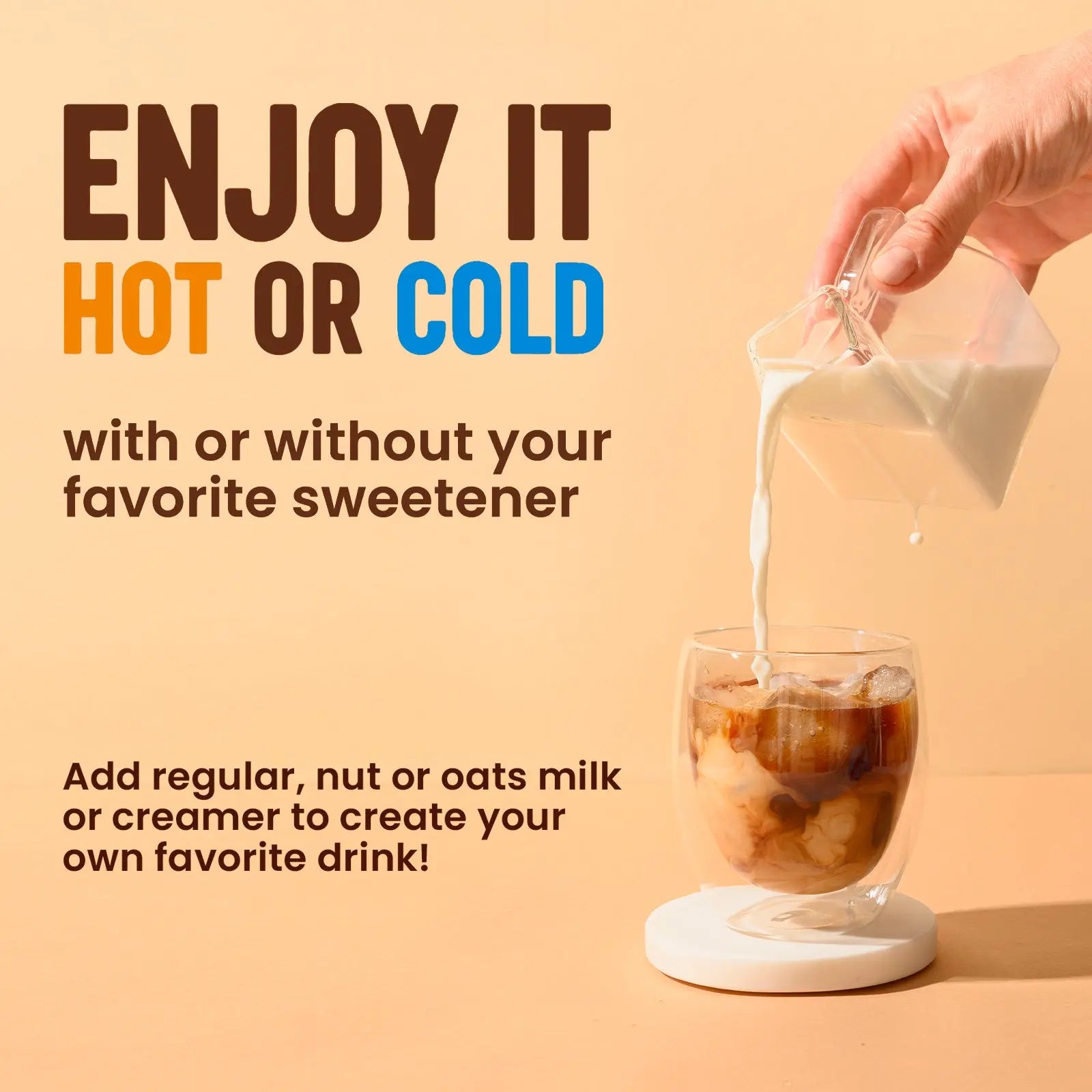 Original 10 Mushrooms Instant Coffee – 60 Servings | Medium Roast Arabica Coffee with Chaga, Reishi, Lion'S Mane, Cordyceps, Shiitake & Turkey Tail Blend - Sugar Free & Gluten Free - Boost Energy, Support Mental Focus & Immune System - Everyday Wellness