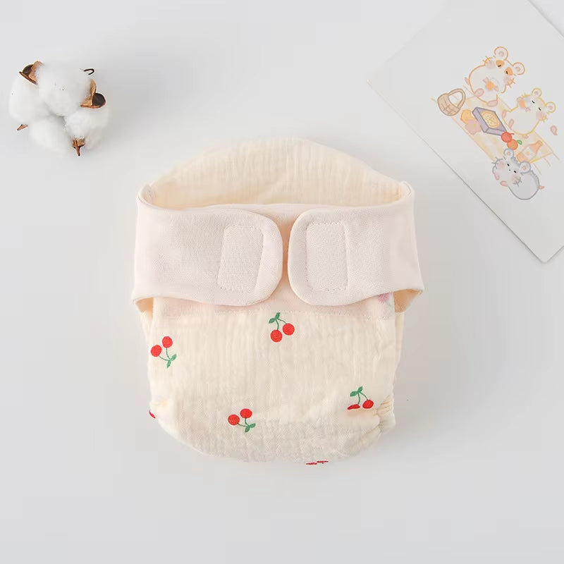 New Summer Cotton Baby Reusable Taped Diaper Cartoon Baby Training Pants Infant Shorts Nappies Panties Changing Underwear Cloth