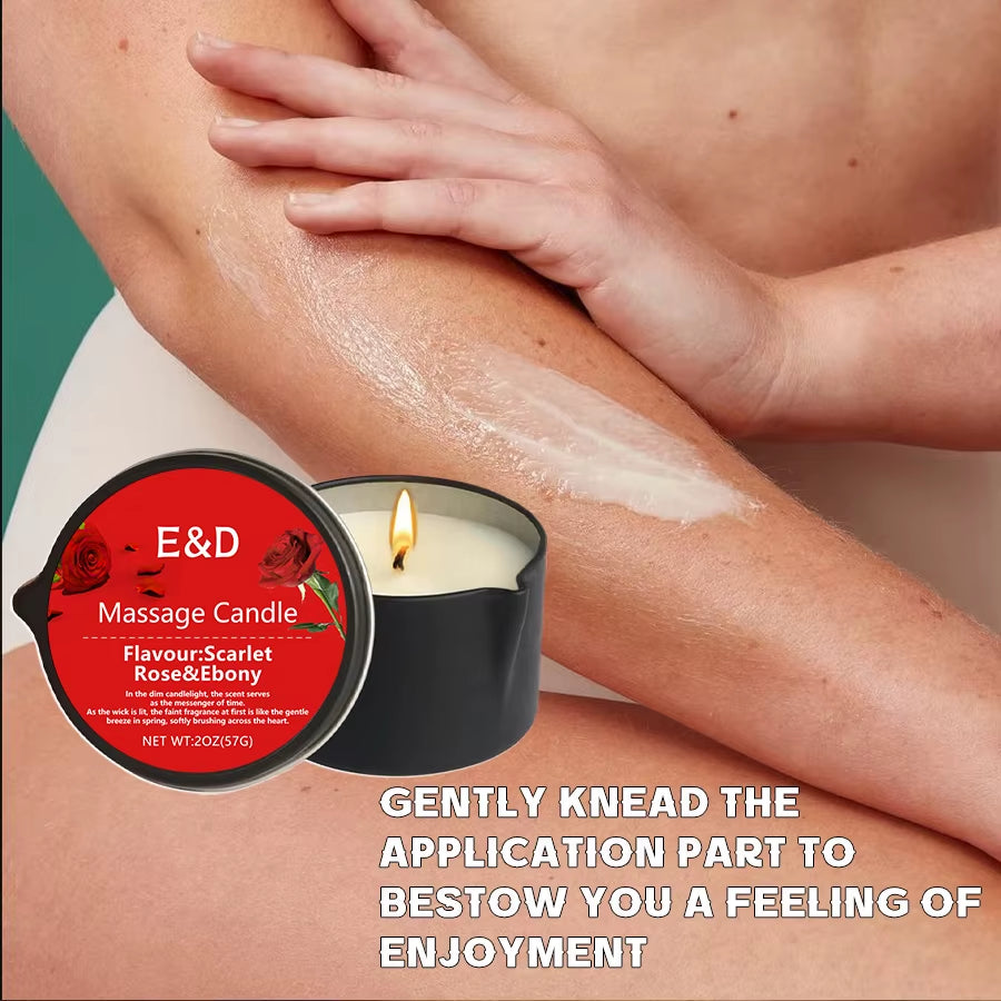 Massage Oil Candle,For Stress Relief and Skin Moisturizing,Scented Candles Aromatherapy SM Product Spa Essentials,Luxury Candles