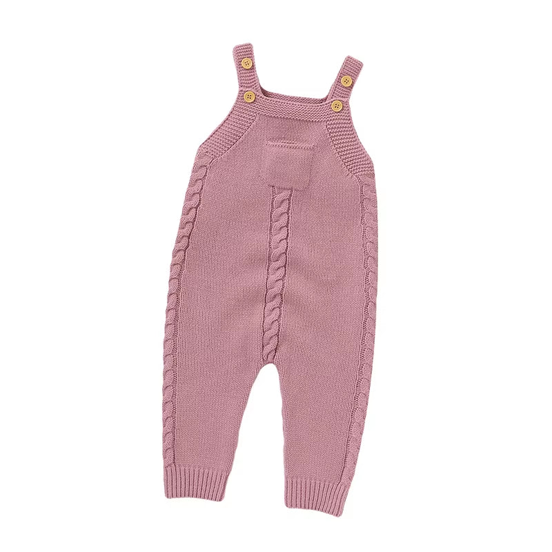 Baby Rompers for Boys Girls Solid Sleeveless Knitted Jumpsuits Playsuits 0-18M One Piece Newborn Netural Outfits Toddler Clothes