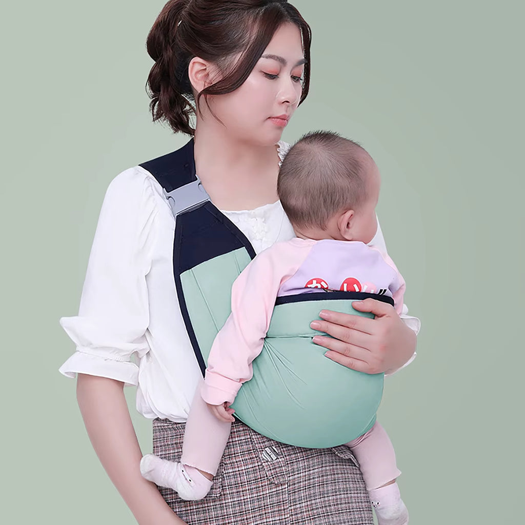 Portable Baby Backpack and Baby Carrier for Outdoor Travel; Horizontal Front Multi-Functional Newborn Bag; Four-Season Breathable