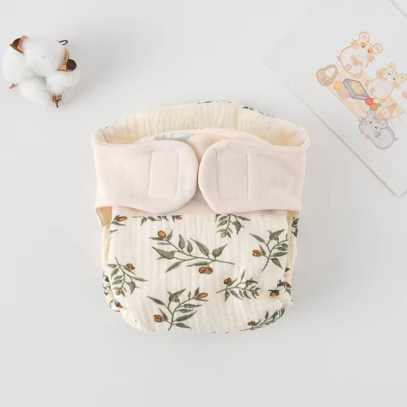 New Summer Cotton Baby Reusable Taped Diaper Cartoon Baby Training Pants Infant Shorts Nappies Panties Changing Underwear Cloth