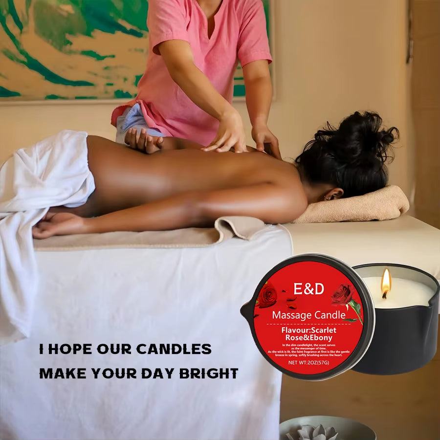 Massage Oil Candle,For Stress Relief and Skin Moisturizing,Scented Candles Aromatherapy SM Product Spa Essentials,Luxury Candles