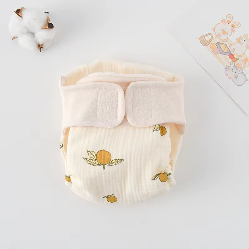 New Summer Cotton Baby Reusable Taped Diaper Cartoon Baby Training Pants Infant Shorts Nappies Panties Changing Underwear Cloth