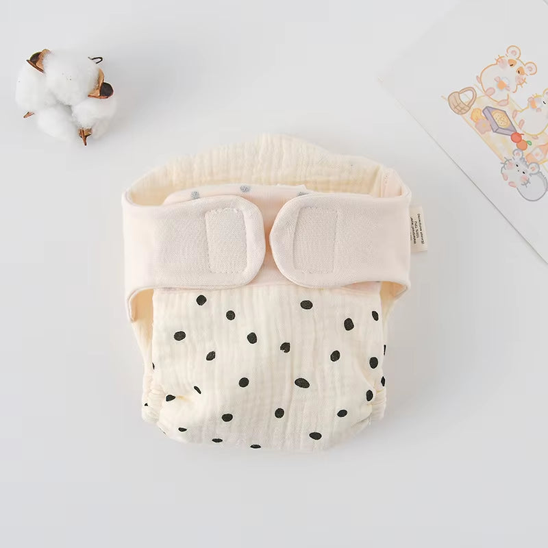New Summer Cotton Baby Reusable Taped Diaper Cartoon Baby Training Pants Infant Shorts Nappies Panties Changing Underwear Cloth