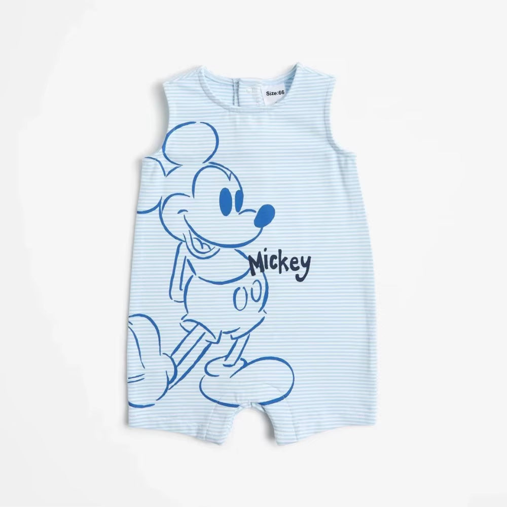 Newborn Baby Clothes Jumpsuit Cartoon Girl Boy Short Sleeve One-Piece Clothes Toddler Costume Romper Infant Onesie