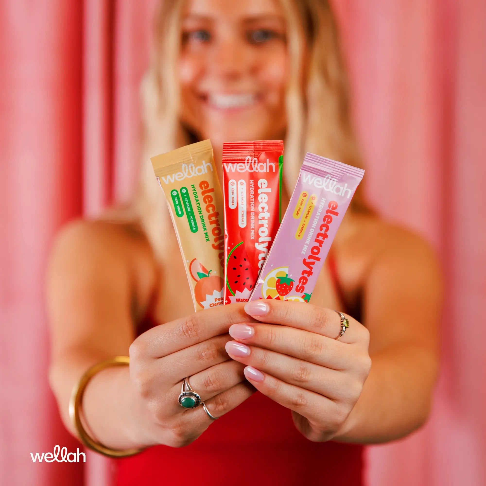 Wellah Electrolytes Variety Stick Packs | Hydration Drink Mix | 30 Stick Packs