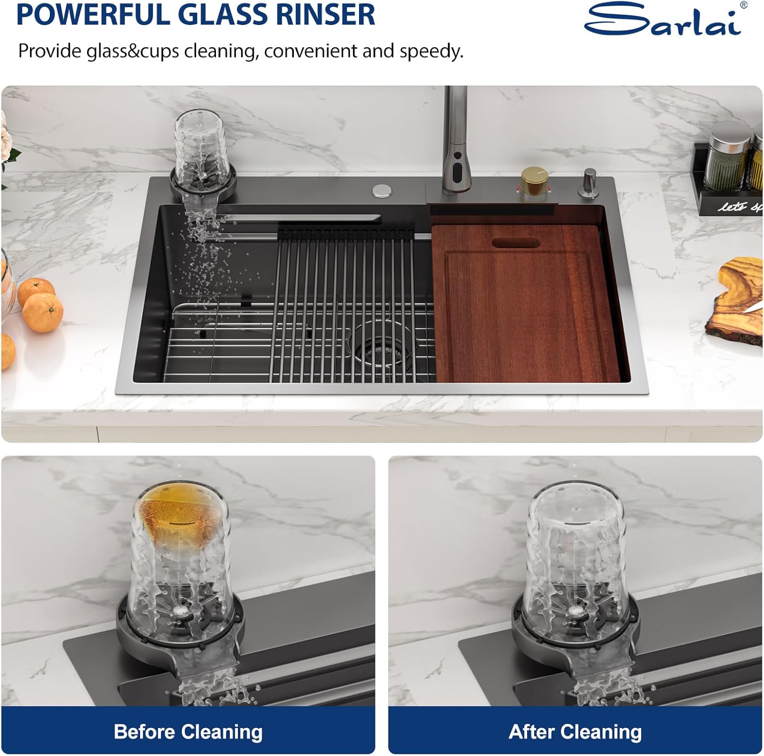 Waterfall Smart Kitchen Sink