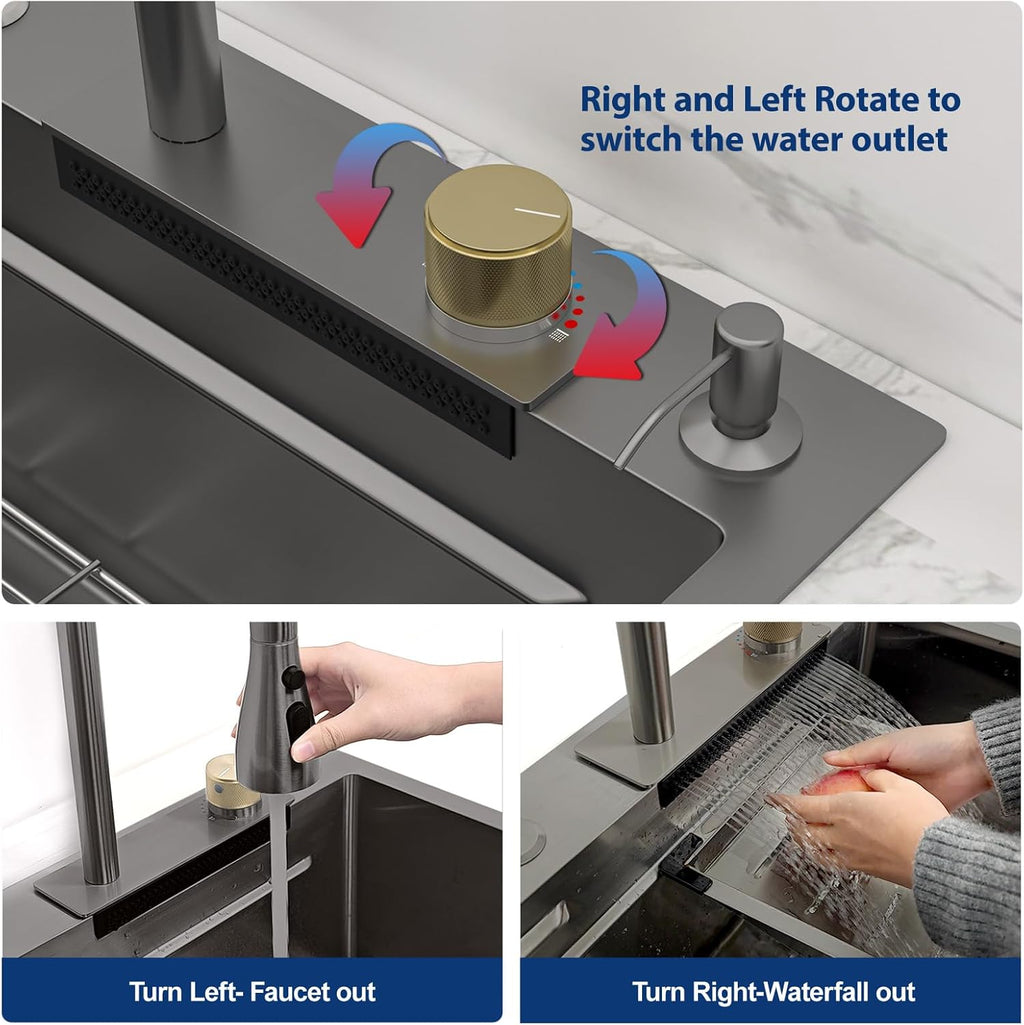 Waterfall Smart Kitchen Sink