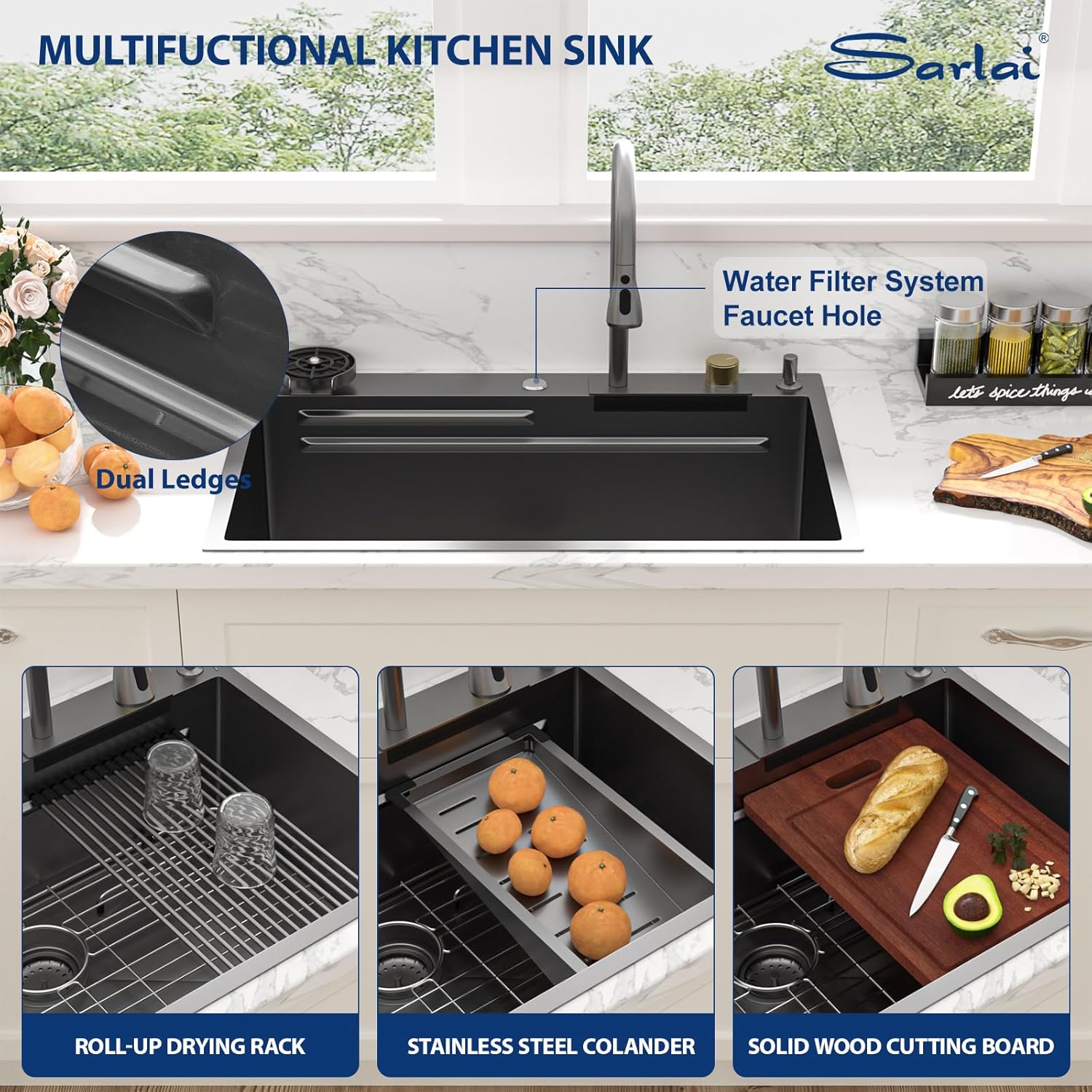 Waterfall Smart Kitchen Sink