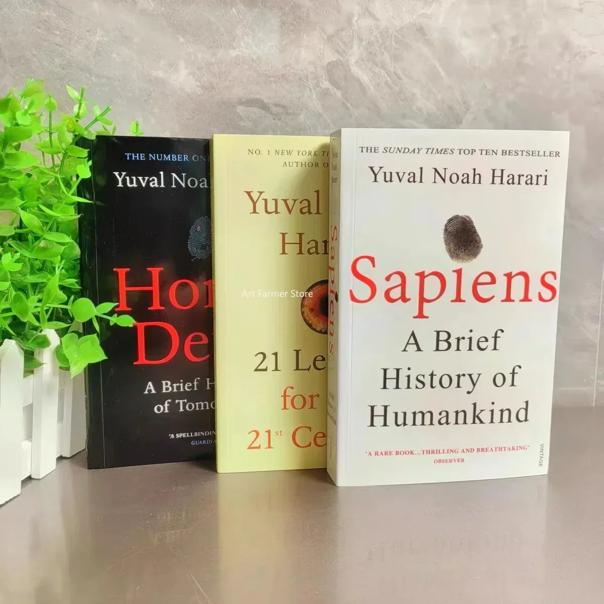 Yuval Noah Harari Books Set(Sapiens Homo Deus 21 Lessons for 21St Century) Paperback Book in English
