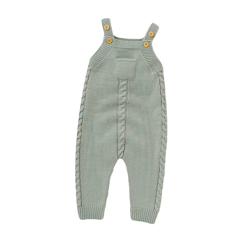 Baby Rompers for Boys Girls Solid Sleeveless Knitted Jumpsuits Playsuits 0-18M One Piece Newborn Netural Outfits Toddler Clothes