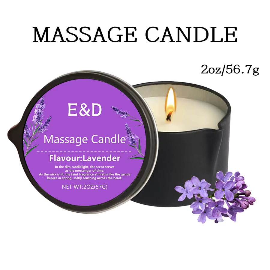 Massage Oil Candle,For Stress Relief and Skin Moisturizing,Scented Candles Aromatherapy SM Product Spa Essentials,Luxury Candles