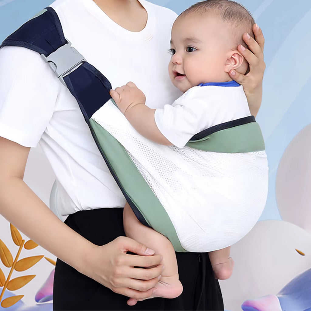 Portable Baby Backpack and Baby Carrier for Outdoor Travel; Horizontal Front Multi-Functional Newborn Bag; Four-Season Breathable