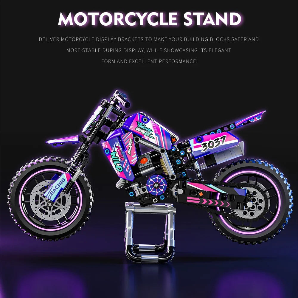 Build Your Own Adventure: Creative Motorcycle Toy Building Block Set for All Ages - Perfect STEM Construction Kit for Boys, Girls, and Collectors!