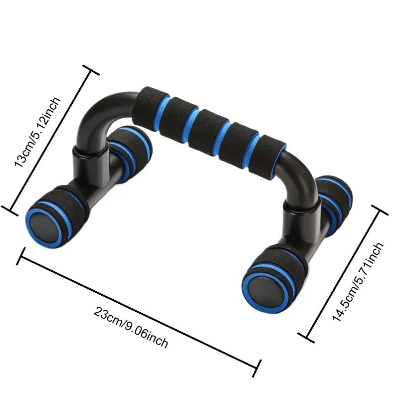 Elevate Your Workout with the GYM Non-Slip H-Shaped Push Up Bars - Perfect for Arm and Chest Strength Training at Home - Set of 2