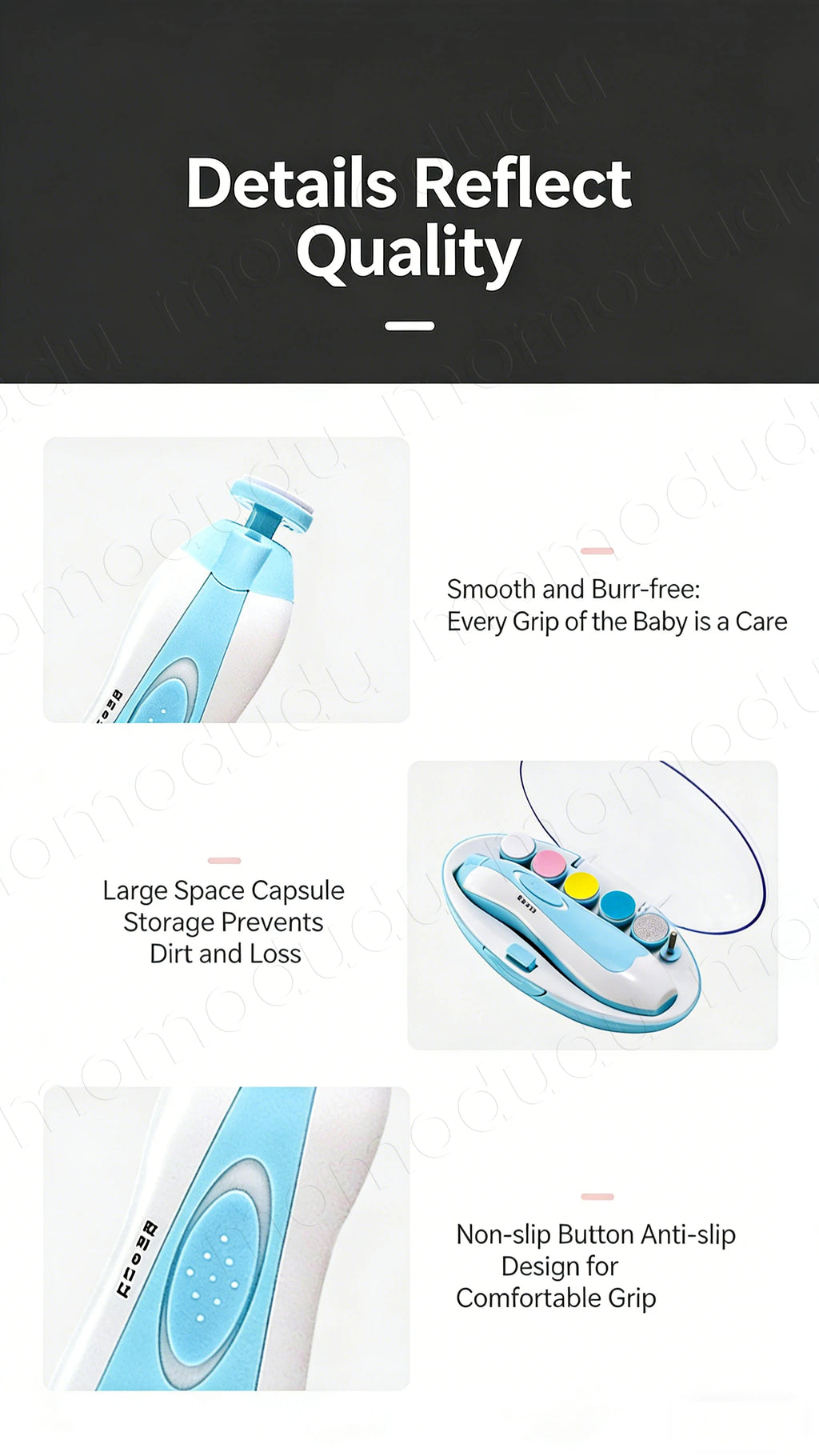Multifunctional Electric Baby Cutter Trimmer Manicure Tool Set Baby Carenail Trimmer Baby Nail File Clippers Toes Fingernail