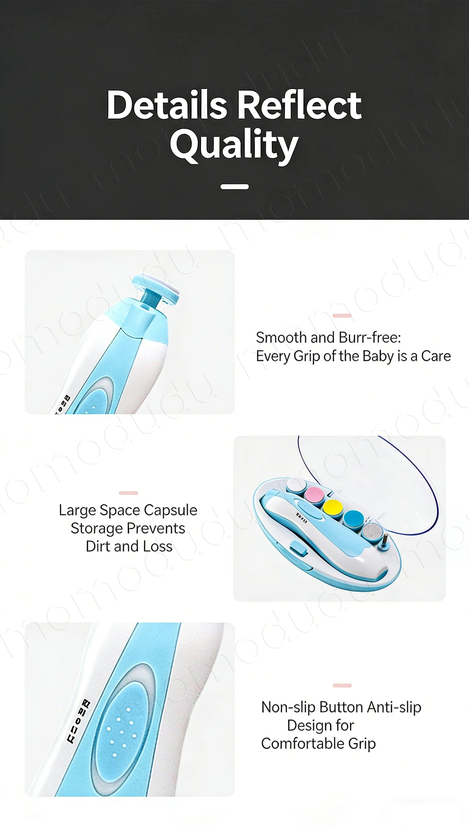 Multifunctional Electric Baby Cutter Trimmer Manicure Tool Set Baby Carenail Trimmer Baby Nail File Clippers Toes Fingernail
