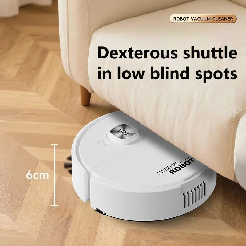 Revolutionary 3-in-1 Low Noise Mini Sweeping Robot for Effortless Cleaning - Fully Automatic Vacuum and Mop Machine 2026