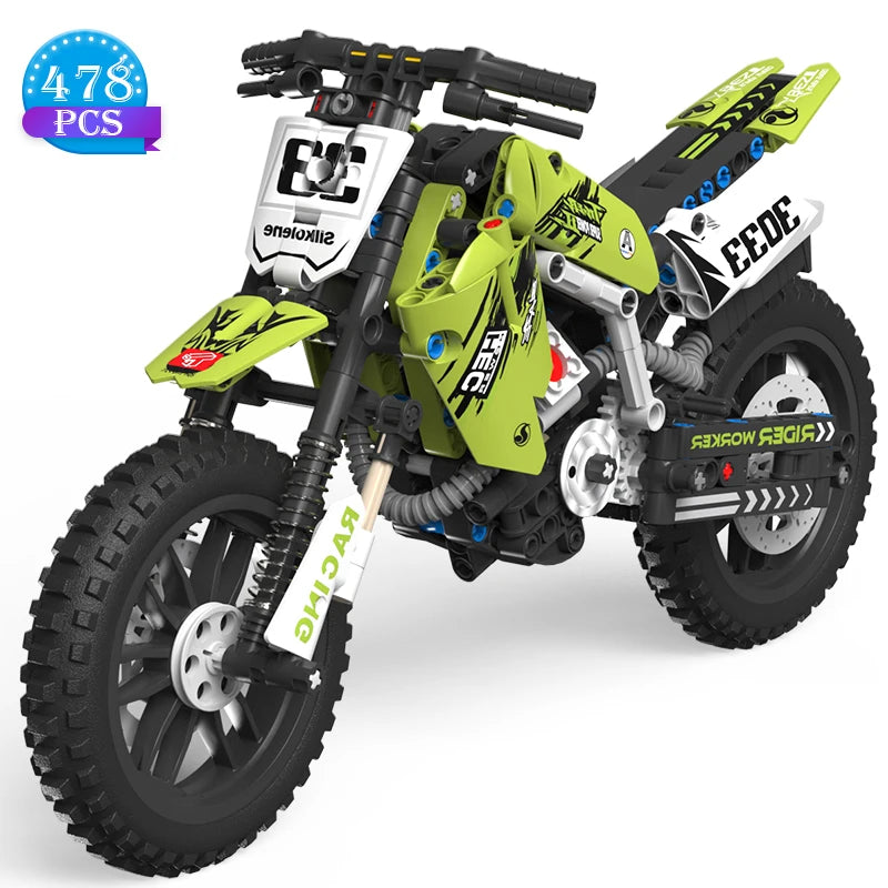 Build Your Own Adventure: Creative Motorcycle Toy Building Block Set for All Ages - Perfect STEM Construction Kit for Boys, Girls, and Collectors!