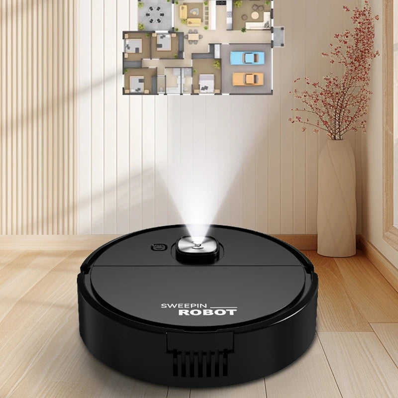 Revolutionary 3-in-1 Low Noise Mini Sweeping Robot for Effortless Cleaning - Fully Automatic Vacuum and Mop Machine 2026