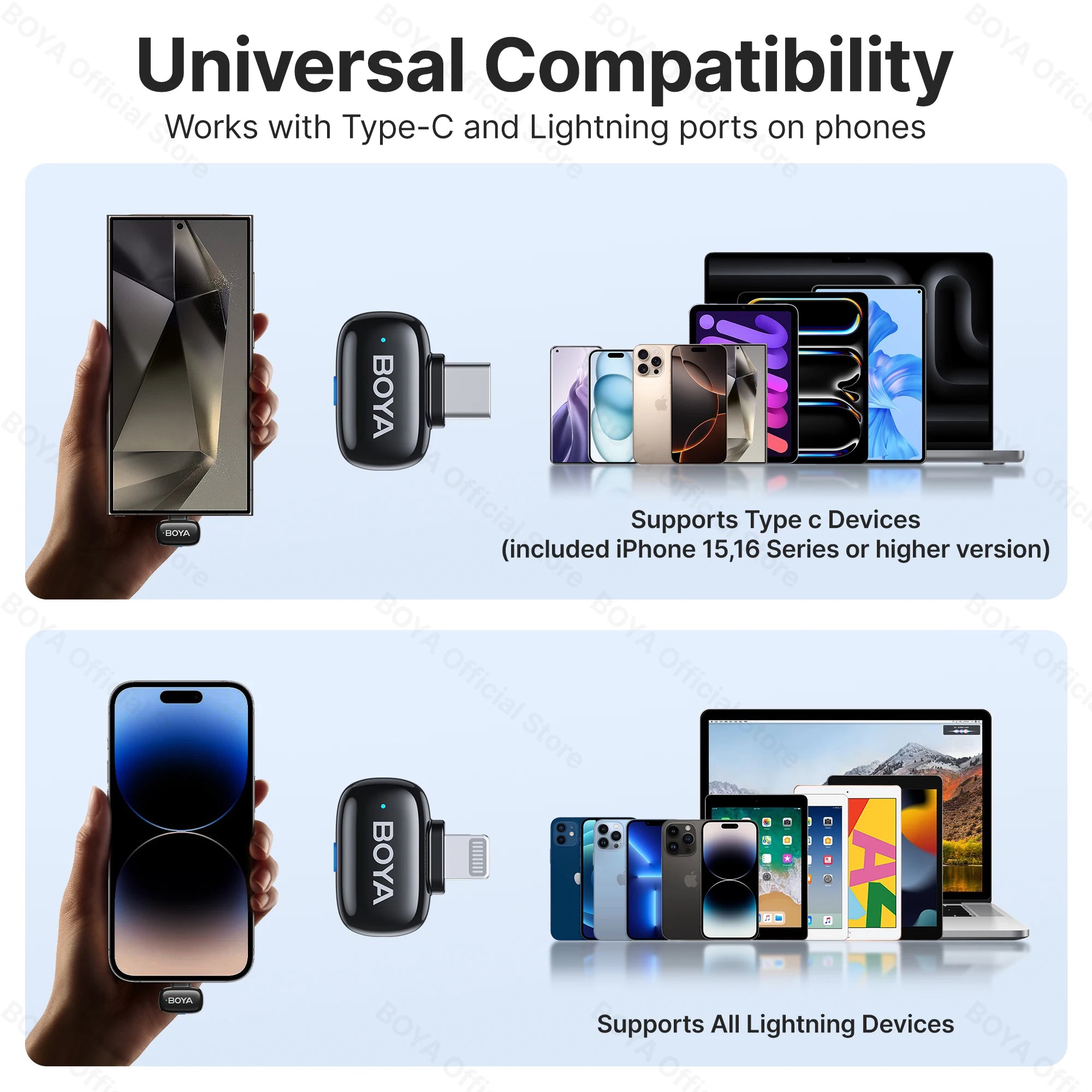 Experience Crystal Clear Audio with the Mini Wireless Lavalier Microphone for iPhone, iPad, and Android - Perfect for Live Broadcasts, Vlogs, and More!
