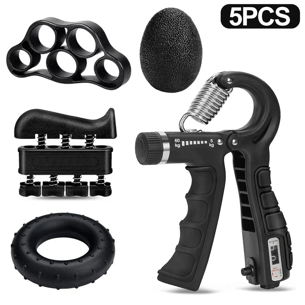 Elevate Your Strength with the 5-60Kg Adjustable Heavy Hand Gripper - Perfect for Fitness and Rehabilitation