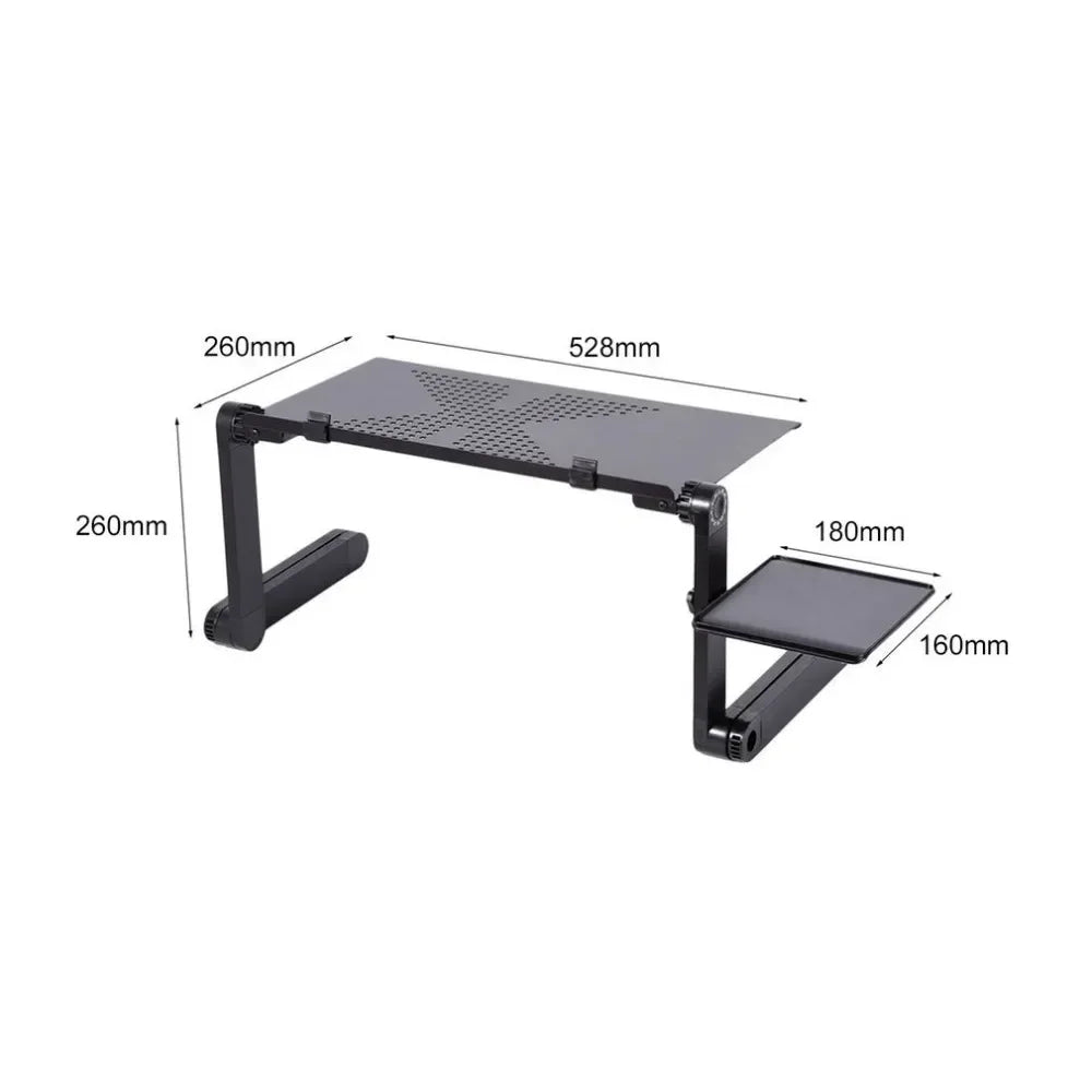 Elevate Your Comfort with the Adjustable Portable Aluminum Laptop Desk - Perfect for Bed, Couch, or Office!