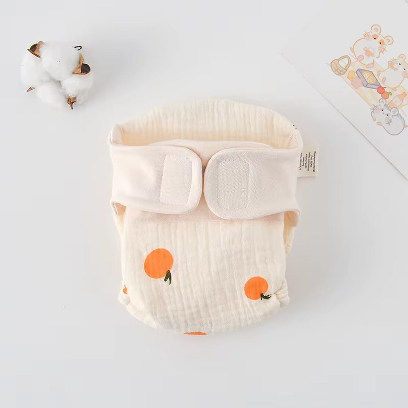 New Summer Cotton Baby Reusable Taped Diaper Cartoon Baby Training Pants Infant Shorts Nappies Panties Changing Underwear Cloth