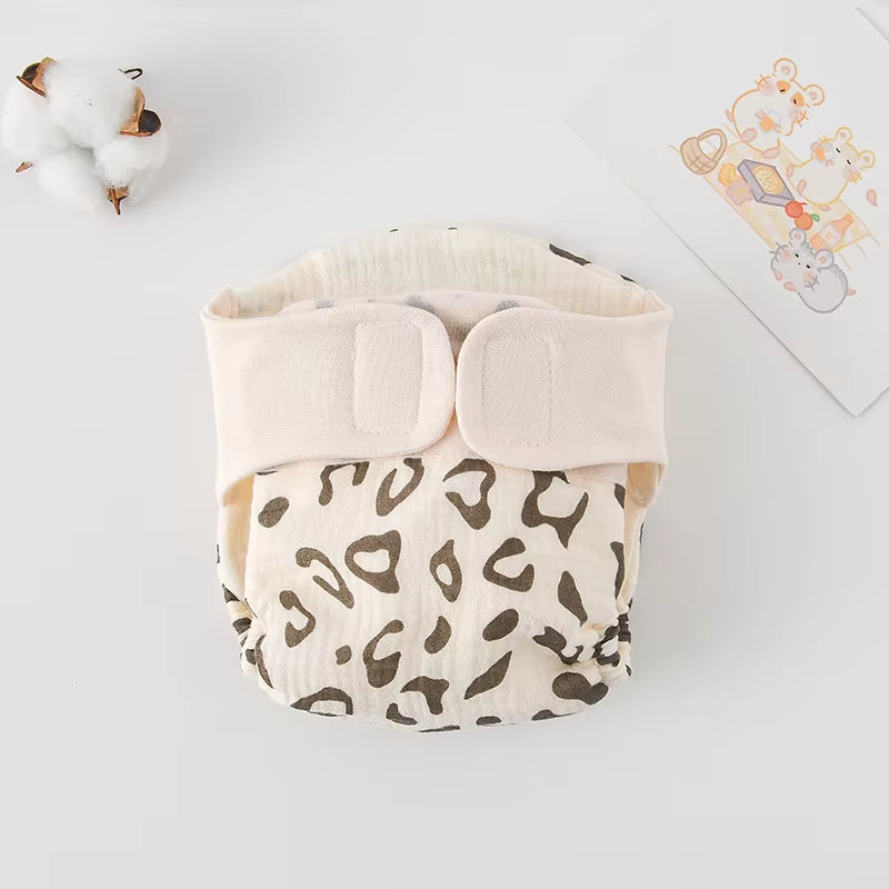 New Summer Cotton Baby Reusable Taped Diaper Cartoon Baby Training Pants Infant Shorts Nappies Panties Changing Underwear Cloth