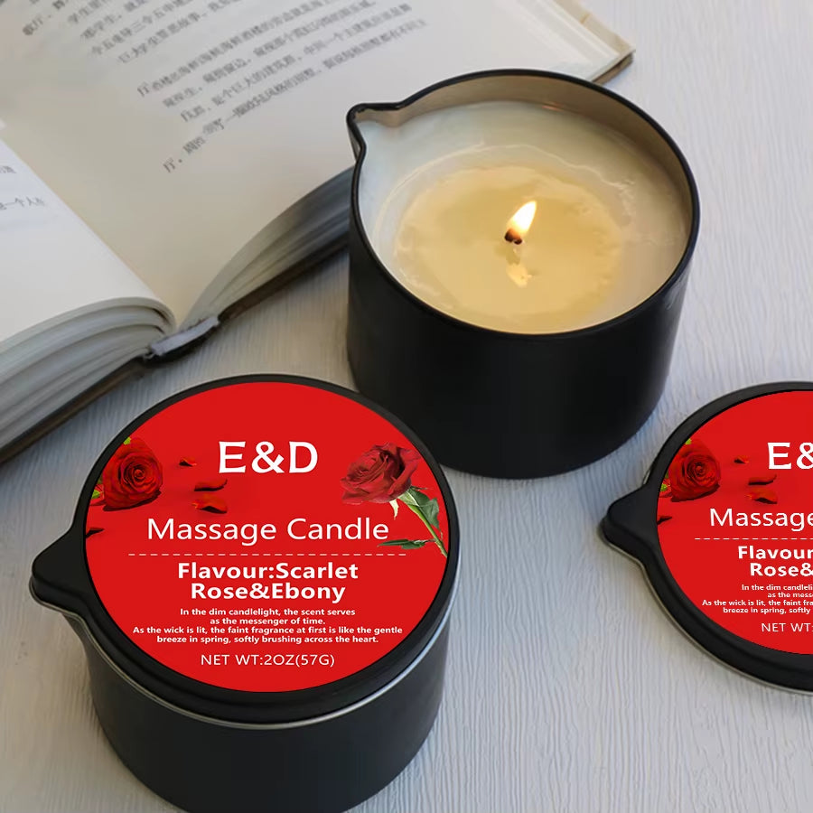 Massage Oil Candle,For Stress Relief and Skin Moisturizing,Scented Candles Aromatherapy SM Product Spa Essentials,Luxury Candles
