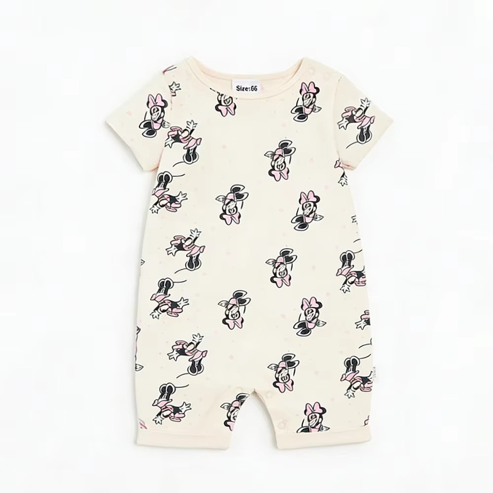 Newborn Baby Clothes Jumpsuit Cartoon Girl Boy Short Sleeve One-Piece Clothes Toddler Costume Romper Infant Onesie