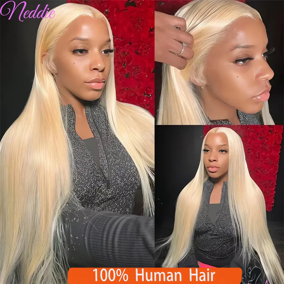 Blonde Wig Straight 613 Hd Lace Frontal Wig 13X6 13X4 Transparent Brazilian Straight Lace Front Wigs 30 Inch Human Hair
