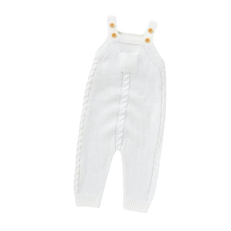 Baby Rompers for Boys Girls Solid Sleeveless Knitted Jumpsuits Playsuits 0-18M One Piece Newborn Netural Outfits Toddler Clothes