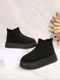 Women'S Stylish Warm Snow Boots, Comfortable Thick Sole Non-Slip Fashionable Durable Essential for Winter, Ideal for Daily Outings, Winter Warm Shoes