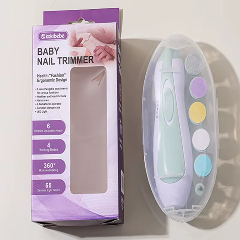 Multifunctional Electric Baby Cutter Trimmer Manicure Tool Set Baby Carenail Trimmer Baby Nail File Clippers Toes Fingernail